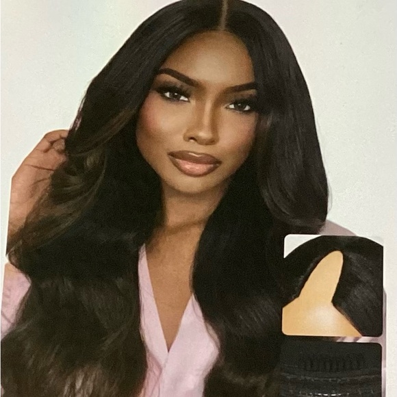 22 inch V-part human hair wig 🤎